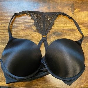 Victoria’s Secret Bombshell Racerback Push Up in Black 34C
